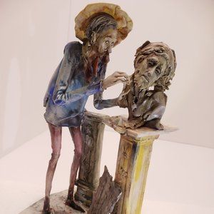 Lo Scricciolo Toni Moretto Figurine Artist Bust